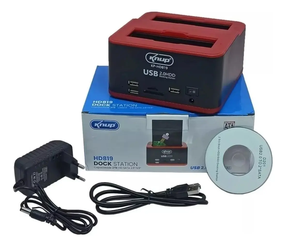 Dock Station 2 Hd Sata 3,5 E 2,5 Usb / E-sata Combo